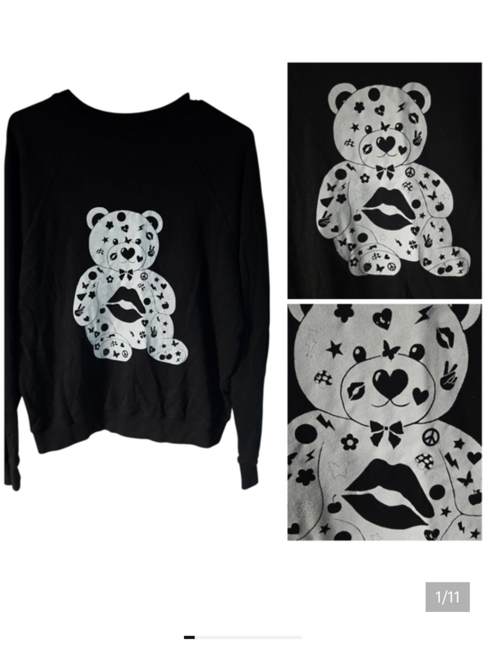 NWOT Lauren Moshi Anela Bear sample sweatshirt